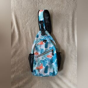 MOSISO Flamingo Sling Backpack